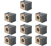 10 Pack Large Capacity Dust Bags Compatible with EUFY X10 Pro Omni Dust Bags Accessories - 4-Layer Large Capacity Anti-Bacterial and Deodorizing Dust Bags for X8 Pro / X10 Pro (Black)