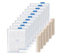 10 Pack Large Filter Cartridges Compatible with Aqueon Filter, for QuietFlow Filter LED PRO Size 20,30,50,75/Power Filter Size 20,30,50,55/75, E Internal Size 40, Canister Filter Size 200/300/400