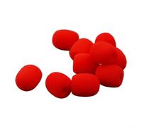10 Pack Lavalier Microphone Windscreen Foam Covers 6mm Inner Diameter 20mm Long for Clip-on Lav Mic Audio Improvement Studio Use(Red)