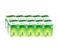 (10 Pack) LED Filament Light Bulb G45 Golf Ball E27 Screw 5.9w equiv brightness 80w Warm White Mini Globe 2700K Chandelier Energy Saving