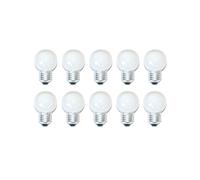 10 Pack LED Icicle Bulbs 0.8W E27 Matt Extra Warm White 2200K Outdoor