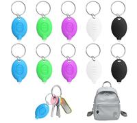 10 Pack LED Keychain Flashlight Mini LED Torch Keychain Light Portable Ultra Bright Battery Powered Key Ring Torch for Outdoor Camping Hiking and Emergency Lighting, 5 Colors of Shells, 20LM