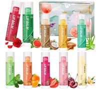 10 PACK Lip Balm Set - Multi-Flavor Moisturizing & Nourishing Lip Care for Dry Lips with Shea Butter and Vitamins, Fruit Lipbalm for Girls Women Teens, Lip Care Gift Set for Daily Use and Gifting
