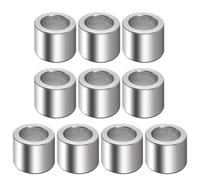 10 Pack M8 Aluminum Spacers, 8.2mm ID x 12mm OD x 10 mm Length Round Spacer, Unthreaded Standoff Bushing Plain Finish Metal Spacer, 5/16 inch ID Screw Standoff Fits 5/16in or M8 Screw Bolts