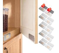 10 Pack Magnetic Cabinet Door Catch,No Drill Ultra Thin Cabinet Magnets for Closure,Ultra Thin Cabinets Door Magnets Strong Hold Adhesive Cabinets Latch for Kitchen, Bathroom, RV, Drawer Magnets