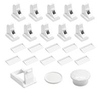 10 Pack Magnetic Cabinet Locks, Baby Proofing Child Safety Latches, No Tools Needed for Cupboard Drawers