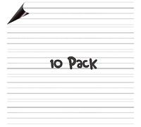 10 Pack Magnetic Sentence Strips, Dry Erase Writing Strip Erasable & Writable Lined Sentence Learning Strip for Classroom Learning Tool School, Office Supplies Whiteboard (17” x 3”)