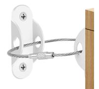 10 Pack Metal Furniture Straps Child Safety Furniture Wall Anchors Anti Tip for Baby Proofing Pet Protecting, Earthquake Straps Anti-Shedding Secure Tools Kit for Bookshelf, Cabinet, Dresser