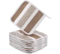 10 Pack Microfiber Makeup Remover Cloth Ultra Soft Face Cloth Reusable Magic Face Pads for Women 20x20cm Face Wash Cloths Brown