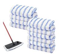 10 Pack Microfiber Mop Pads Covers Replacement Compatible with O-Cedar,Terry Cloth Mop Refills 15x8 Inch Pads for Wet Dry Hardwood Floor Cleaning, Washable & Reusable Mopping Pads