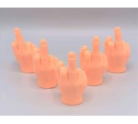 10 Pack Middle Finger Hands Premium Rubber Little Tiny Finger Hands Fun Realistic Design Hilarious Finger Puppets Mini Hand Dolls Storytelling Props Funny
