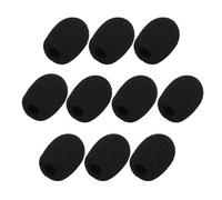 10 Pack Mini-size Lapel Headset Microphone Windscreen, Microphone Mini Foam Cover for Variety of Headset Microphone Noise Reduction