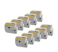 10 Pack MK231 Compatible Labels For MK-231 MK-131 MK-631 Suitable For PT-70 PT-80 PT-90 Label Makers(10PK-Black on Gold)
