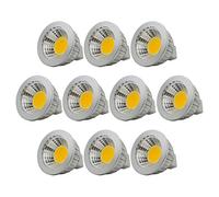 10 Pack, MR16/GU5.3 3W LED Bulbs Warm White 2700K 210LM, 12V DC, 20 Watt Incandescent Equivalent, Ultra Bright Energy Saving Spotlight, LED Lamp for Recessed Lighting Track Lighting