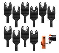 10 Pack Multi Tool Blade - 10mm Oscillating Saw Blades Wood Cutting Saw Blade Quick Release Multitool Blades Compatible with Dremel, Fein Multimaster, Makita, Rockwell, Bosch and More