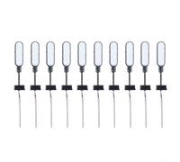 10-Pack N Gauge Lattice Masts 28mm with Resistors(Black)