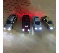 10 Pack N Scale Lighted Model Cars for Model Railway Layout, 12V LED Street Scene Vehicles with Resistor, Random Colors Plastic Miniature Auto Accessories for HO Train Diorama Building Display