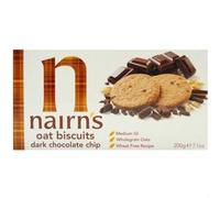 (10 PACK) - Nairns - Dark Choc Chip Oaty Biscuits | 200g | 10 PACK BUNDLE