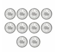10 Pack NTAG213 NFC Tags, Round Blank Rewritable NFC Stickers for DIY & Smart Home (1-5cm Range)