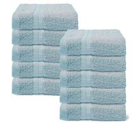 10 Pack of 100% Cotton Bathroom Hand Towel OHS Blue Hand Towel