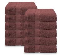 10 Pack of 100% Cotton Bathroom Hand Towel OHS Burgundy Hand Towel