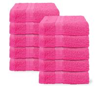 10 Pack of 100% Cotton Bathroom Hand Towel OHS Pink Hand Towel