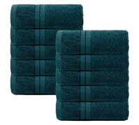 10 Pack of 100% Cotton Bathroom Hand Towel OHS Teal Hand Towel
