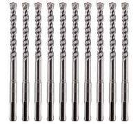 10 Pack Of - 10mm x 160mm Long SDS Plus Hammer Drill Bits, Professional Tungsten Carbide Tipped Masonry Drill Bit For Brick, Concrete, Stone, Granite. 10mm SDS Drill Bit