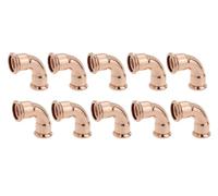 10 Pack of 15mm Press Fit 90 Degree Elbows M-Profile Wras Approved