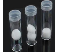 10 Pack of 30mm Clear Coin Holders Plastic Storage Tubes for Coins
