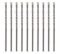 10 Pack Of 3mm x 75mm Long TCT Masonry Drill Bits - For Concrete, Brick, Stone, Porcelain Ceramic Tiles Plastic Wood - Masonry Drill Bits Set For Standard Rotary Drills & Hammer Drills (NOT SDS)