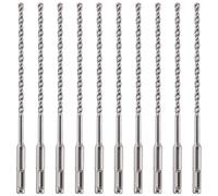 10 Pack Of - 5.5mm x 210mm Long SDS Plus Hammer Drill Bits, Professional Tungsten Carbide Tipped Masonry Drill Bit For Brick, Concrete, Stone, Granite. 5.5mm SDS Drill Bit