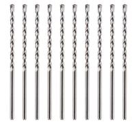10 Pack Of 7mm x 200mm Long TCT Masonry Drill Bits - For Concrete, Brick, Stone, Porcelain Ceramic Tiles Plastic Wood - Masonry Drill Bits Set For Standard Rotary Drills & Hammer Drills (NOT SDS)