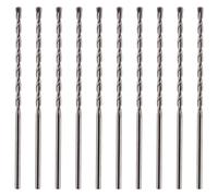 10 Pack Of 8mm x 150mm Long TCT Masonry Drill Bits - For Concrete, Brick, Stone, Porcelain Ceramic Tiles Plastic Wood - Masonry Drill Bits Set For Standard Rotary Drills & Hammer Drills (NOT SDS)