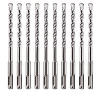 10 Pack Of - 8mm x 160mm long SDS Plus Hammer Drill Bits, Professional Tungsten Carbide Tipped Masonry Drill Bit For Brick, Concrete, Stone, Granite. 8mm SDS Drill Bit