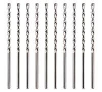 10 Pack Of 8mm x 200mm Long TCT Masonry Drill Bits - For Concrete, Brick, Stone, Porcelain Ceramic Tiles Plastic Wood - Masonry Drill Bits Set For Standard Rotary Drills & Hammer Drills (NOT SDS)