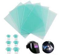 10 Pack of Clear PC For Welding Protective Covers Perfect for Electric For Welding Applications (133 * 114mm)