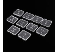 10 Pack of Clear Plastic Micro SD MiC TF Memory Card for Case Holder for Memory
