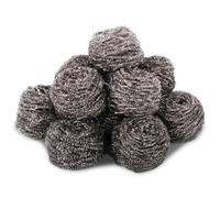 10 Pack of Heavy Duty Stainless Steel Scourers - 40grams Each. Ideal for Kitchens, Barbecues, Paint Removal and Heavy Duty Cleaning Applications