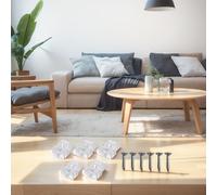 10 Pack of Invisible Mirror Clips Clear Plastic Holders for Reliable Installation of Mirrors and Picture Frames ()