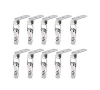 10 Pack of Reliable Stainless Steel Spring Loaded Pull Latch Clips for Various Uses (B 10PCS)
