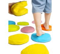 10-Pack of Stepping Stones for Kids - Soft, Non-Slip, Comfortable Balance Stone - Suitable for Indoor and Outdoor Use