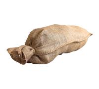 10 Pack of Tarpaflex Natural Jute Hessian Sandbags, 76cm x 33cm, Biodegradable Material with String Tie, for Flood Prevention and Construction, Empty Bags for Building Materials