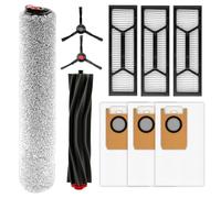 (10 Pack) Omni S1 Pro Replacement Parts Compatible With eufy Omni S1 Pro Robotic Vacuum Cleaner, 1 Rubber Roller Brush, 1 Roller Mop, 2 Side Brushes, 3 Dust Bags, 3 HEPA Filters, Accessories Kit