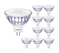 10 Pack - Philips Master LED Dimmable MR16 Spot 5.8W (35W) 36 Degree Beam Angle | 2 Pin 12V Low Voltage | 3000k Neutral White | 460 Lumen | 25000 Hours | Car Air Freshener Included | 90+ CRI