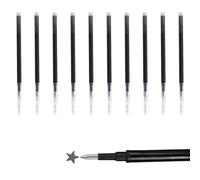 10 Pack Pilot FriXion Compatible Erasable Rollerball Refills, 0.7mm Black Ink Fine Point, Replaceable