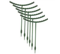 10 Pack Plant Support Stakes,Plastic Half Round Ring Plastic Cage Holder Flower Pot Climbing A