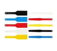 10 Pack Plastic Spatula - Screen Printing Ink Mixing Spatula, Paint & Epoxy Resin Stirring Stick, Non-Sparking Scraper for SMT Solder Paste (red,oil adjusting knife)