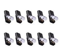 10 Pack Pluggable LED Wire Connectors, 2 Pin Double-Wire Plug-in Connectors for AWG 20-24 Gauge Cable Wires