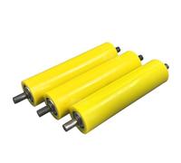 10 Pack Polyurethane Coated Roller Industrial Conveyor Roller For Kayak Loader, Material Transfer, Rolling Support For Material Handling Systems(60mm/2.4in Dia - 350mm/13.8in)